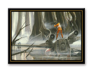 Star Wars - Concept Art X - Wing Flat Magnet (2.5" x 3.5")