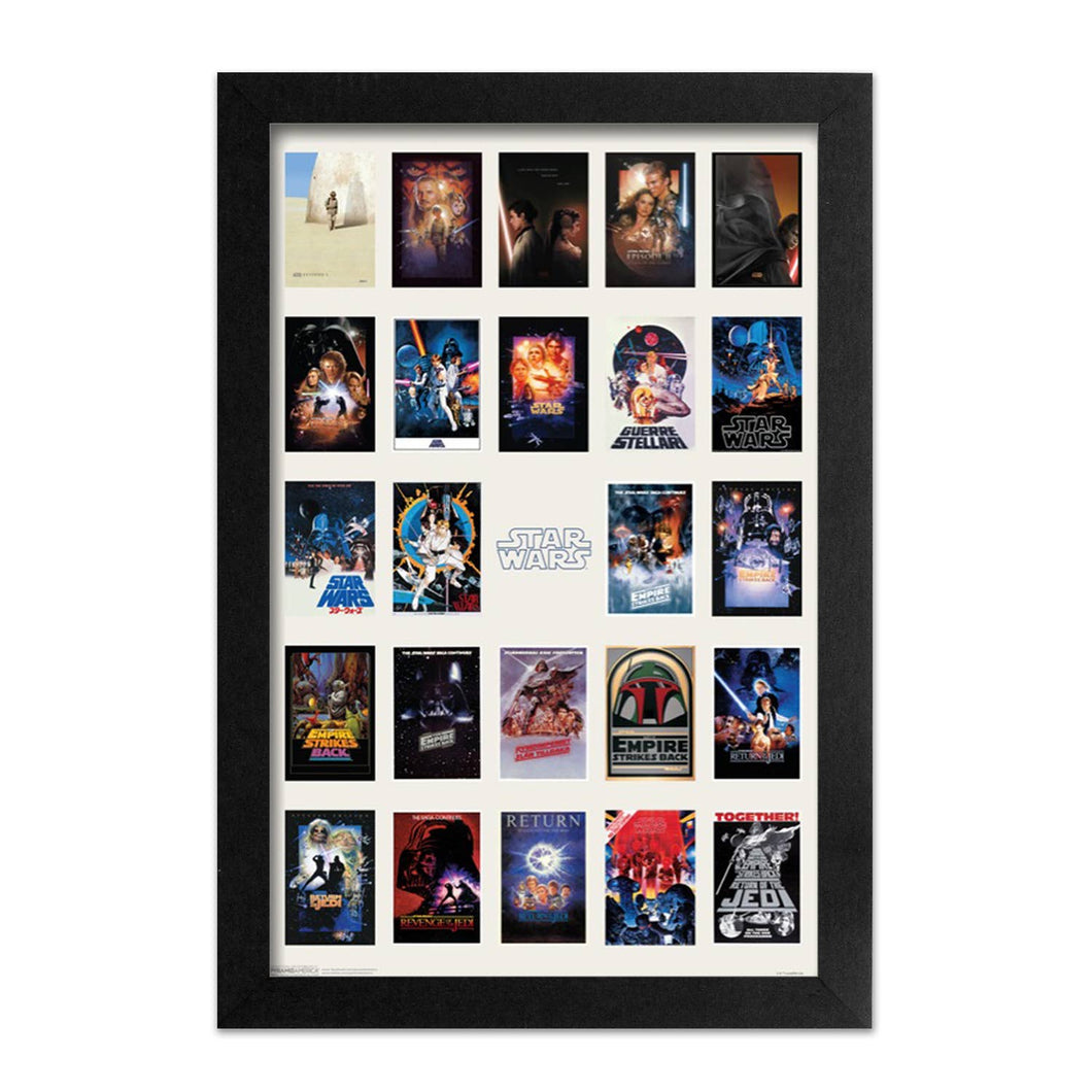 Star Wars - One Sheet Collage Framed Print