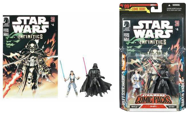 Star Wars comic sold pack Vader and leia