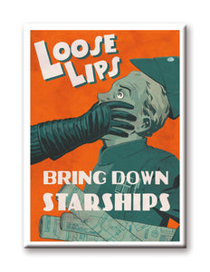 Star Wars - Loose Lips Flat Magnet (2.5" x 3.5")