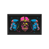 Star Wars Neon Vader Gel Coat 10" x 18" Framed MDF Wall Art
