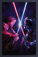 Obi Wan-Clash Framed Print