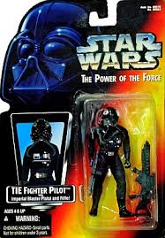 Tie Fighter Pilot with Imperial blaster rifle POTF 1995