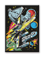 Star Wars - Retro Ships Poster Flat Magnet (2.5" x 3.5")