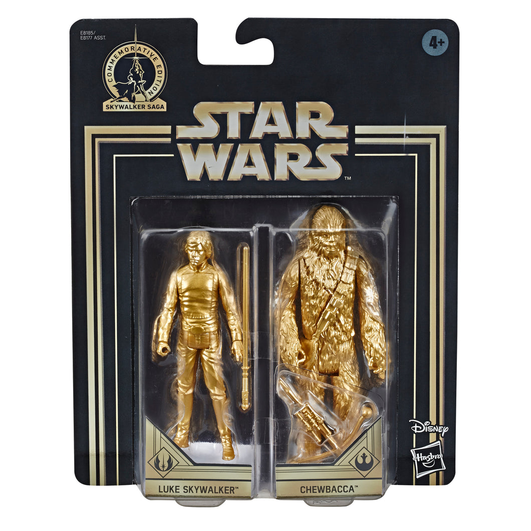 Skywalker Saga ROTJ Luke Skywalker & Chewbacca Gold