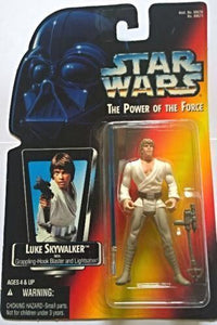 Luke Skywalker with grappling hook blaster lightsaber POTF 1995