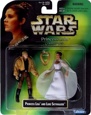 Princess Leia and Luke Skywalker POTF 1997