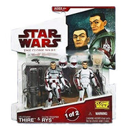 Lieutenant Thire & Clone Trooper Rys 1 of 2 TCW Walmart Excl