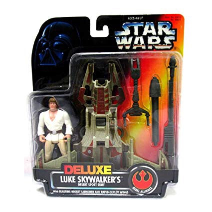 Luke Skywalker Desert Sport Skiff POTF 1996