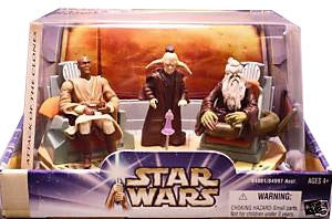Jedi High Council - AOTC - Mace Windu, Oppo Rancisis, Even Piell