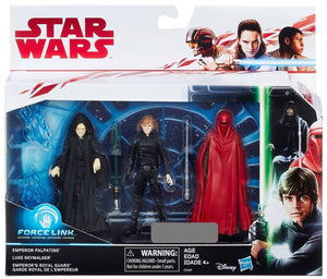 Emperor Palpatine Luke Skywalker Royal Guard 3 pack 2018