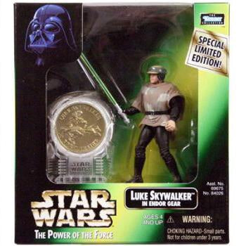 Luke Skywalker in Endor Gear with coin POTF