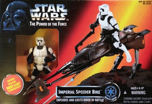 Imperial Speeder Bike w/ excl Biker Scout stormtrooper 1995