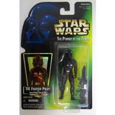 Tie Fighter Pilot with Imperial blaster rifle POTF 1995
