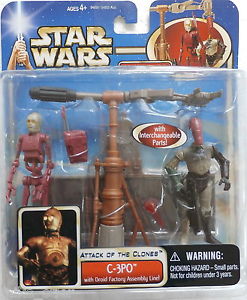 C-3PO with Droid Factory Assembly Line AOTC 2002