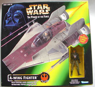 A-Wing Fighter & Pilot POTF 1997